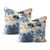 Elevate your space with this stunning pair of throw pillows featuring a bold Thibaut fabric Chinoiserie-inspired print in...