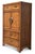 Mid-Century Modern Vintage Burl Wood Chinoiserie Armoire by Henry Link From the Mandarin Collection For Sale - Image 3 of 7