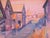 Camille HILAIRE (1916-2004) Half-timbered houses and the Weiss River in Kaysersberg, 1975 Original color lithograph Signed...