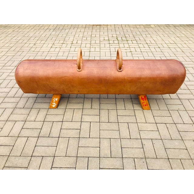 Industrial Leather Horse,1930s For Sale - Image 3 of 11