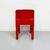Set of Space Age Italian Red Plastic Chairs by Carlo Bartoli for Kartell, 1970s For Sale - Image 9 of 16