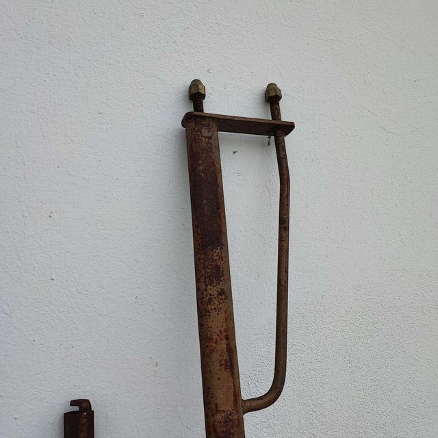 Antique Metal Bed with Twists and Decorations For Sale - Image 10 of 15