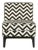 Campbell Chair in Black & White For Sale