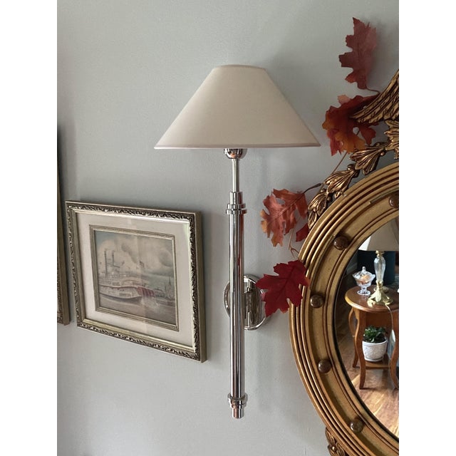 J. Randall Powers for Visual Comfort Signature Hargett Sconce in Polished Nickel Sp2504 Pn-Np For Sale - Image 12 of 18