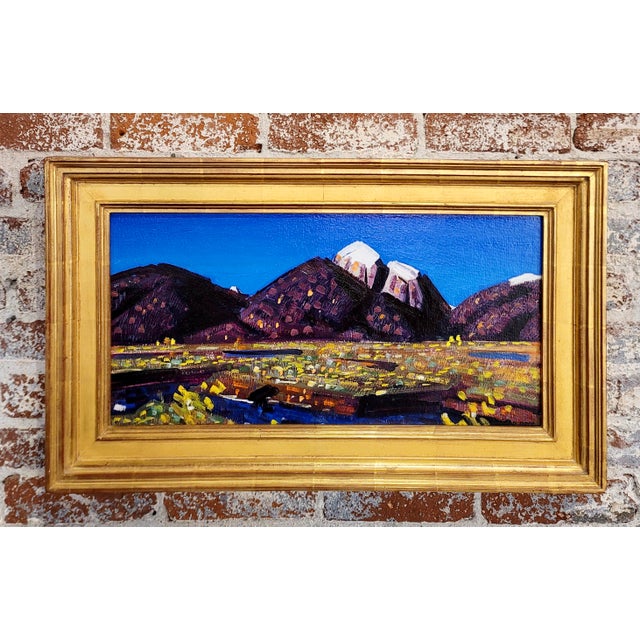Conrad Buff - Sierra Mountains Landscape -Oil painting California post Impressionist - oil painting on board -signed -...