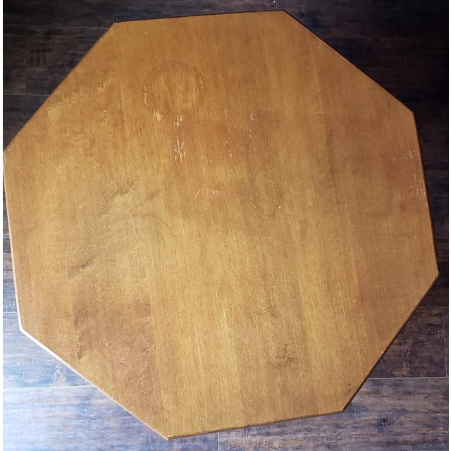 1960s 1960s Mid-Century Colonial Solid Maple 2-Tier Side Table For Sale - Image 5 of 7