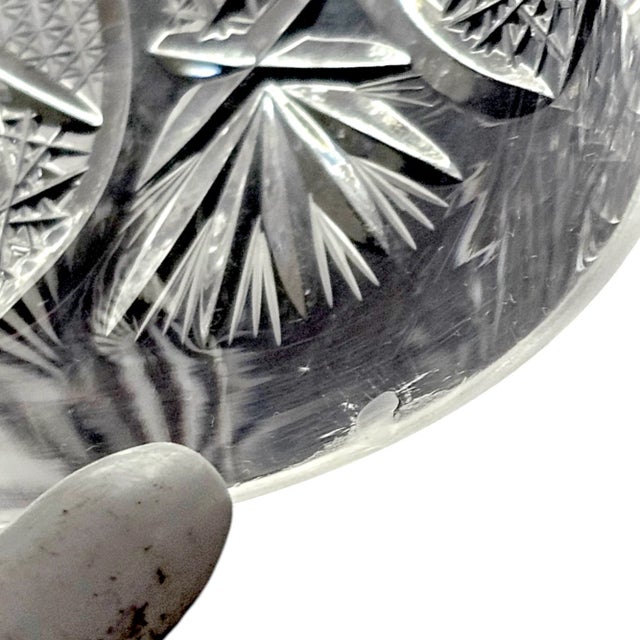 Chantilly Lace by Kusak Cut Glass Brandy Snifters Set of 4 For Sale - Image 4 of 4