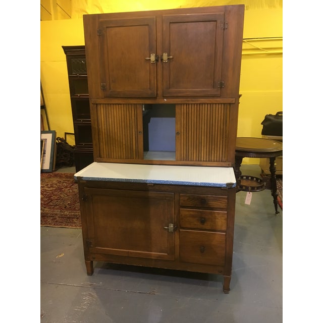 Antique Kitchen Hoosier Cabinet Cupboard | Chairish