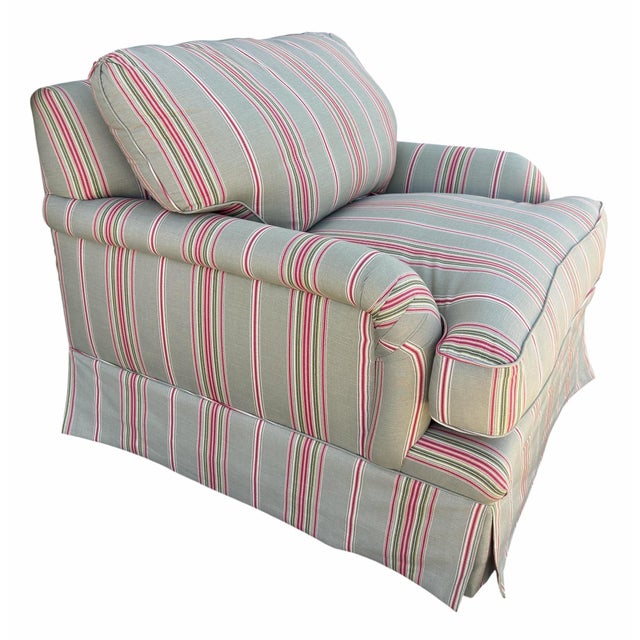 George Smith Huge George Smith Standard Roll Arm Upholstered Club Chair For Sale - Image 4 of 5
