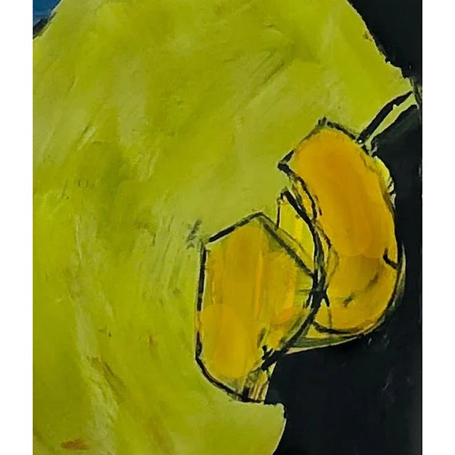 Contemporary Bess Cutler Original Colorful Abstract Painting on Paper For Sale - Image 3 of 4