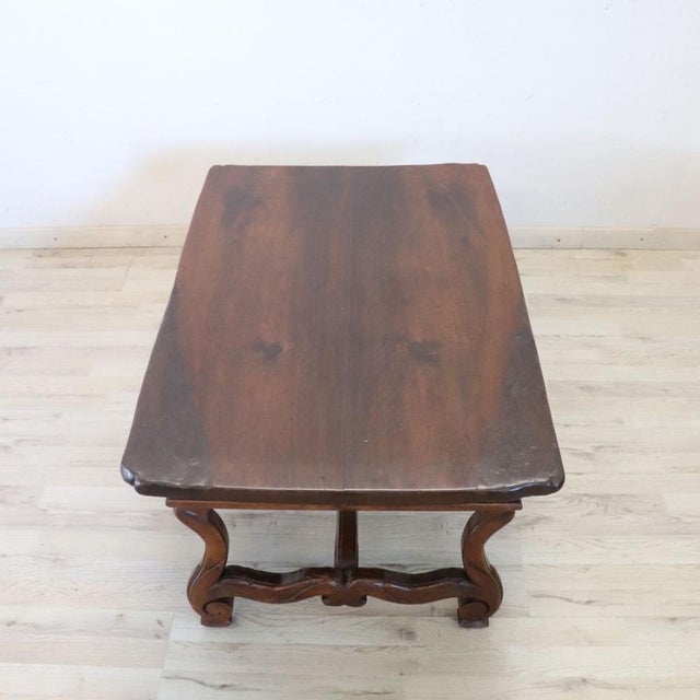 Wood Early 20th Century Coffee Table in Walnut For Sale - Image 7 of 13