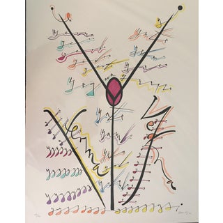 Rafael Alberti, Letter Y, Lithograph, 1972 For Sale