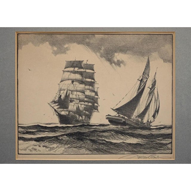 Gordon Grant "Lanes of Trade" Lithograph Pencil Signed Matted Framed. Gordon Hope Grant (1875-1962) was an American artist...