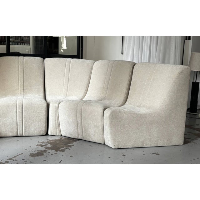 Vintage Beige Modular Sofa, 1970s, Set of 7 For Sale - Image 6 of 11