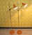 Decorative Highlight Super cool! Set of two 70s floor lamps Modern space-age design Classic type 7080 in orange by Richard...