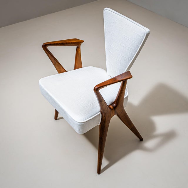 Set of Four Armchairs, Italy, 1950s For Sale - Image 9 of 9