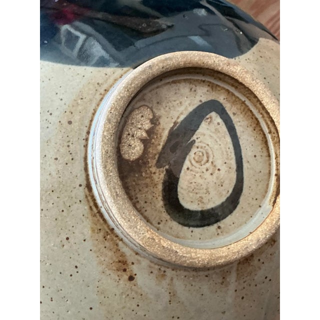 Ceramic Vintage Boho Studio Pottery Bowl For Sale - Image 7 of 8