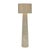 Boho Chic Tapered Natural Chenille Fiber Floor Lamp For Sale - Image 3 of 7