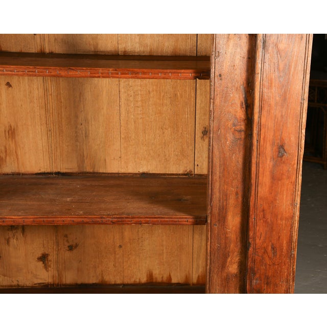Wood Indian Teak Doorframe Now Bookcase, 19th Century With Later Elements For Sale - Image 7 of 18