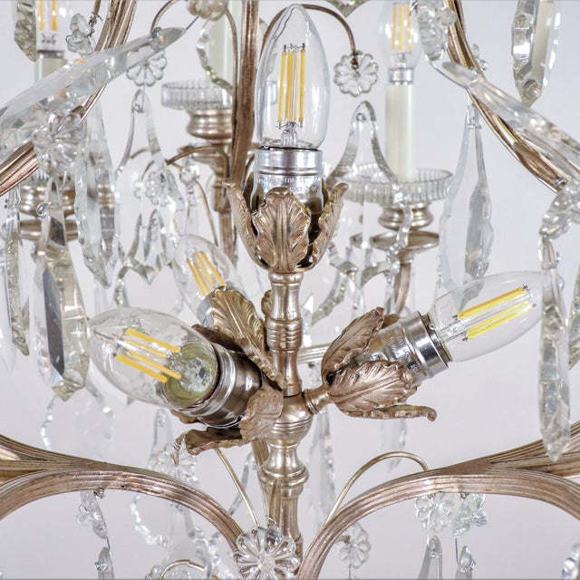 Late 19th Century Louis XVI Revival De La Troisième République Chandelier For Sale - Image 16 of 18