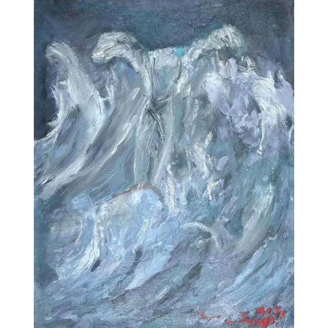 Modern Unknown, The Sea, Drawing, Mid-20th Century For Sale - Image 3 of 3