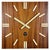 Vintage Brown Wooden Wall Clock from Pragotron, 1980s For Sale - Image 16 of 16