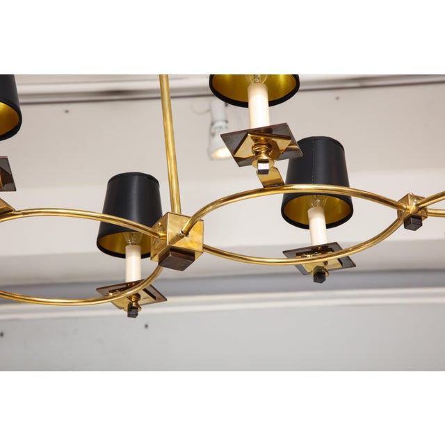 Not Yet Made - Made To Order Bespoke Brass and Bronze Eight-Arm Fixture in the Mid-Century Manner For Sale - Image 5 of 9