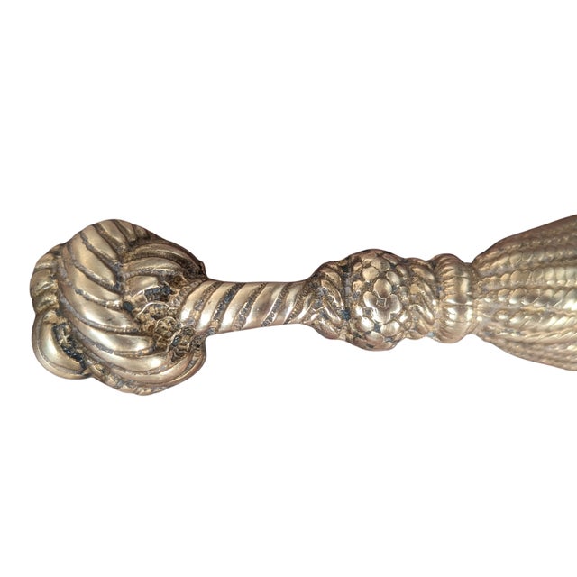 Mid 20th Century Vintage Brass Rope and Tassel Bottle Opener For Sale - Image 5 of 9
