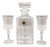 Crystal Decanter and Glasses from RCR, Set of 3 For Sale