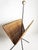Rattan, Metal and Brass Magazine Rack, France, 1950s For Sale - Image 9 of 10