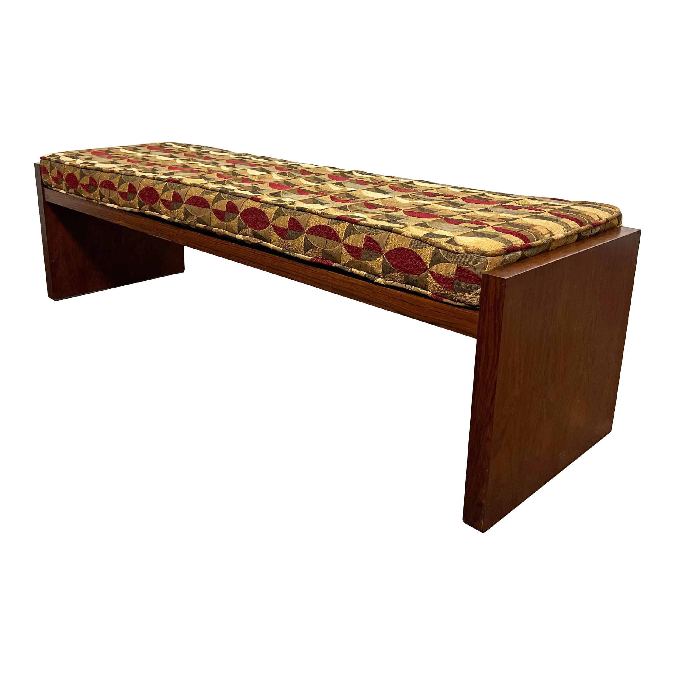C. 1960s Signed Dunbar Furniture Rosewood Bench Attributed to