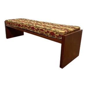 C. 1960s Signed Dunbar Furniture Rosewood Bench Attributed to Edward Wormley
