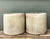 Mid-Century Modern Vintage Ribbed Cement Planters - Pair For Sale - Image 3 of 10