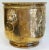 Antique Hammered Brass Planter Cachepot W/ Lion Head Handles For Sale - Image 4 of 9