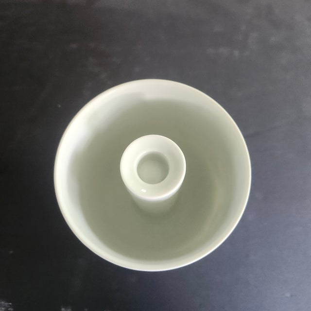 Mid-Century Modern Rosenthal Bjorn Wiinblad Candle Holder White Porcelain Matte For Sale - Image 3 of 6