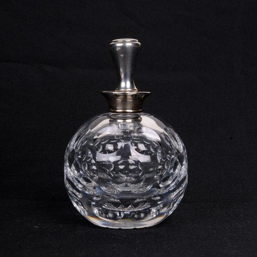 Early 20th Century Hawkes Crystal & Sterling Perfume Bottle For Sale - Image 10 of 11