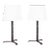 Pair of 'Sellier' Stitched Black Leather Lamps by Design Frères For Sale