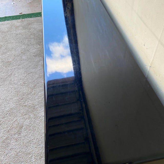 Postmodern Millennium Burl and Black Lacquer Dresser With Mirror by