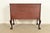 Romweber Antique Chippendale Carved Flame Mahogany Buffet Server or Bar Cabinet, Circa 1920s For Sale - Image 12 of 13