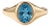 Swiss Blue Topaz Gold Ring | Wedding Engagement Ring | December Birthstone Ring Us 7 For Sale