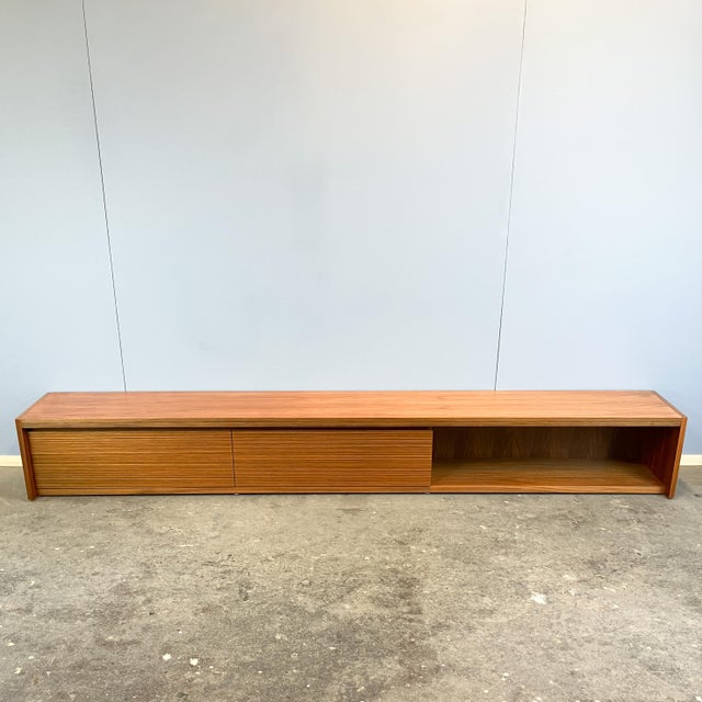 Vintage Lowboard in Walnut and Zebrano, 1960s For Sale - Image 14 of 14