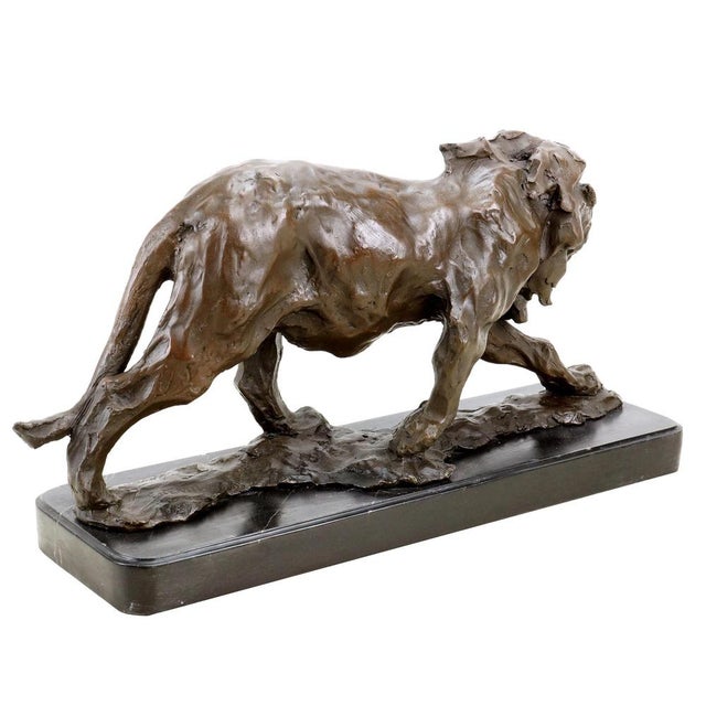 Brown Bronze Sculpture in the style of Rembrandt Bugatti For Sale - Image 8 of 9