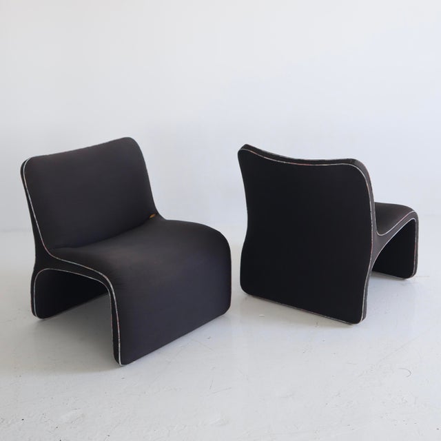 1980s 1980s Slipper Chairs by Preview, a Pair For Sale - Image 5 of 5