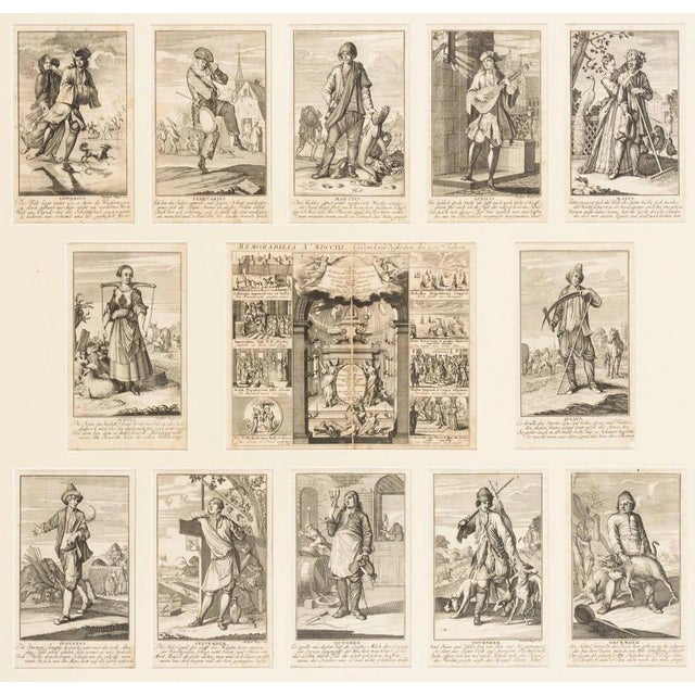 Johann Christoph Weigel, Pocket Calendar for the Year 1722, Paper For Sale - Image 6 of 6
