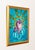 Contemporary Ace of Wands by Rhonda Libbey | Oil and 24 karat gold leaf on panel Narwhal swimming in waves For Sale - Image 3 of 3