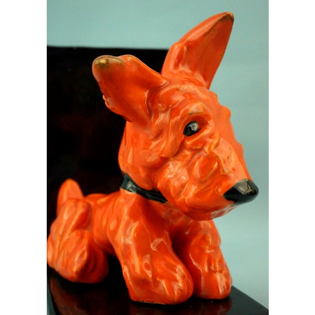 Art Deco Ceramic Scotch Terrier Bookends by Ida Meisinger for Goldscheider, Austria, 1920s, Set of 2 For Sale - Image 13 of 18