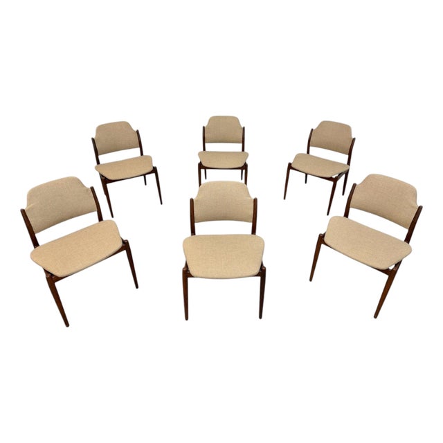 Mid-Century Danish Modern Arne Vodder 62s Teak Dining Chairs - Set of 6 For Sale