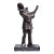 Early 20th Century Art Deco Bronze Pierrot With Mandolin For Sale