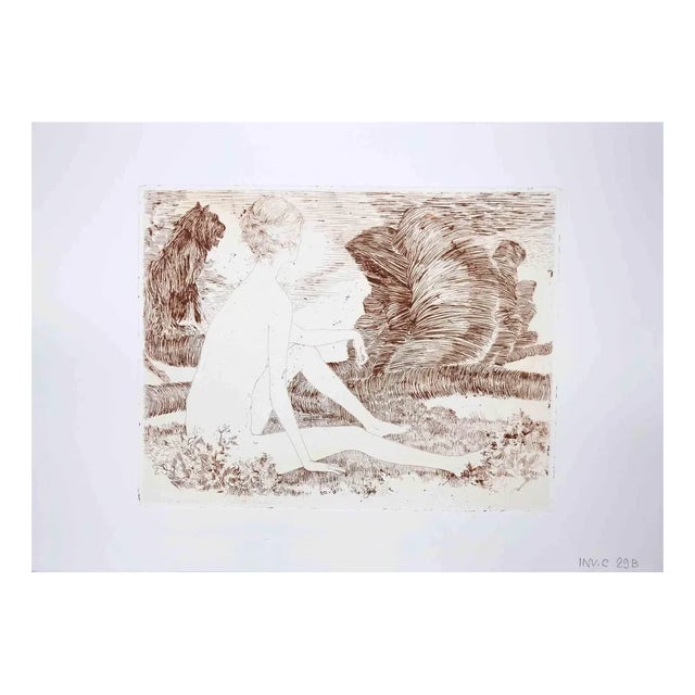 Leo Guida, Sibyl, Etching, 1970s For Sale
