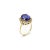 1990s Vintage 14K Gold 7 Carat Tanzanite and Diamond Halo Ring by LeVian Size 7 For Sale - Image 5 of 8